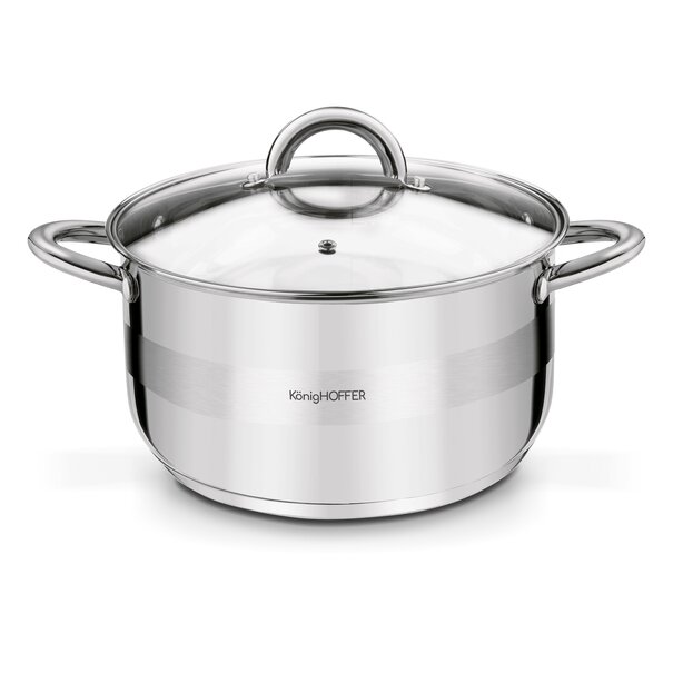 Garnek na indukcję ze stali nierdzewnej Konighoffer Faro 5,9 l