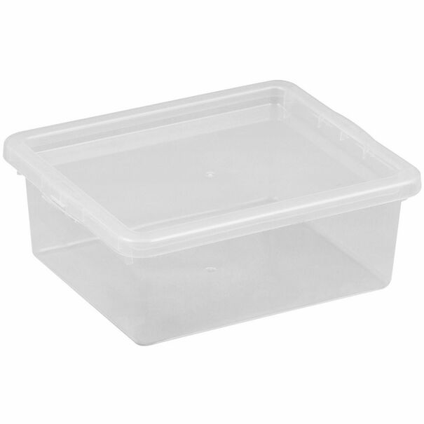 Pojemnik plastikowy do przechowywania Plast Team 20,5 x 17 x 7,5 cm przezroczysty