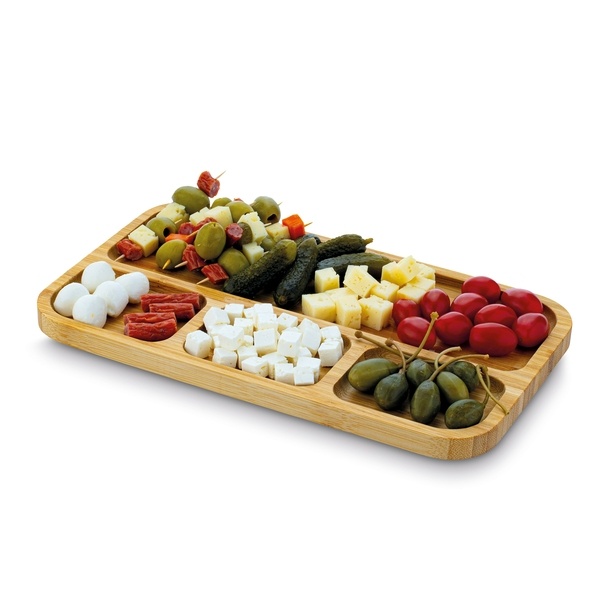 P&oacute;łmisek na przekąski bambusowy Tadar 33 x 19,5 x 1,6 cm