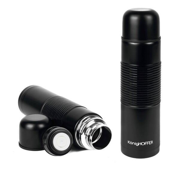 Termos nierdzewny do kawy i herbaty Konighoffer Alpha 0,75 l czarny