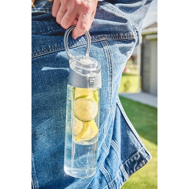 Butelka z wkładem na owoce i l&oacute;d plastikowa Tadar 700 ml szara