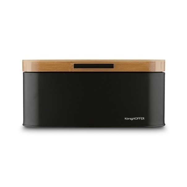 Chlebak stalowy Konighoffer Capri 30,5 x 18 x 14 cm czarny