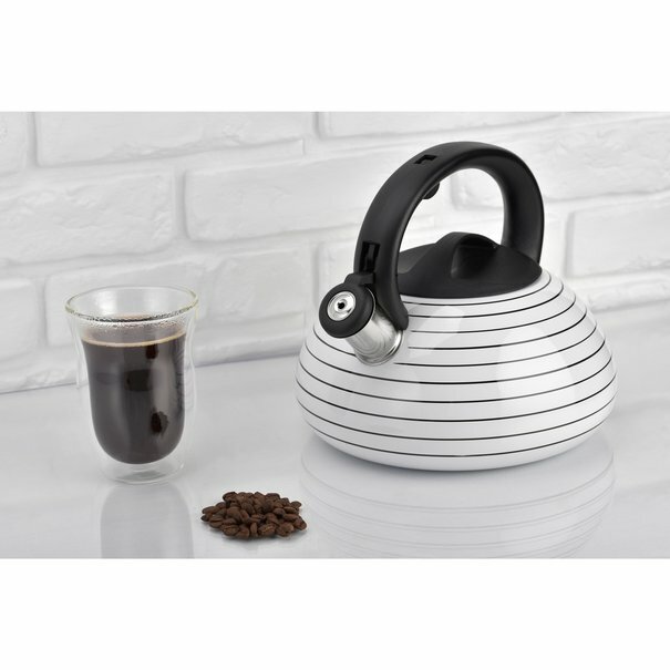 Czajnik ze stali nierdzewnej Tadar Pearl White 3 l biały