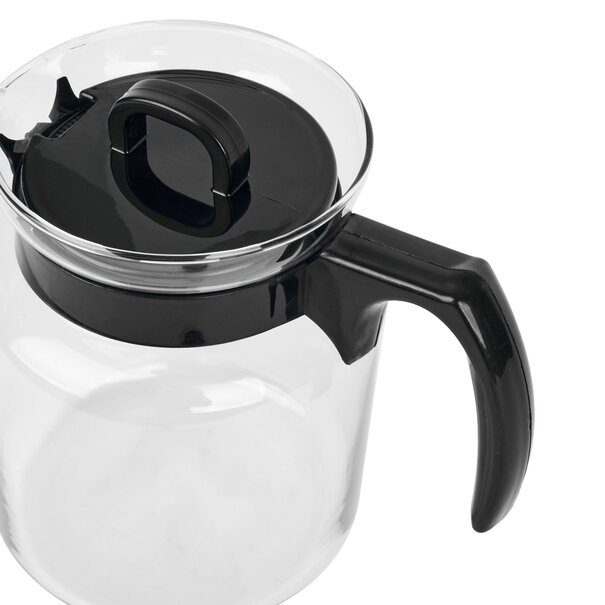 Dzbanek do kawy i herbaty szklany Tadar Ava 1,45 l czarny