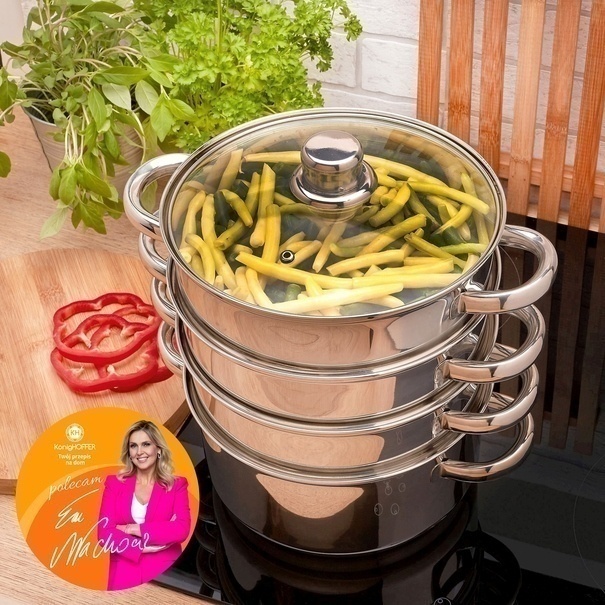 Garnek do gotowania na parze Konighoffer Senso 18 cm 5 element&oacute;w