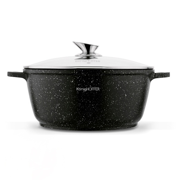 Garnek na indukcję z pokrywką Konighoffer Pollo 6,3 l