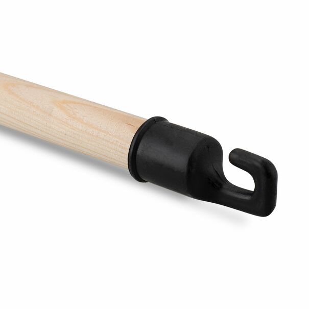 Kij drewniany do mopa z plastikowym gwintem Gomer 110 cm czarny