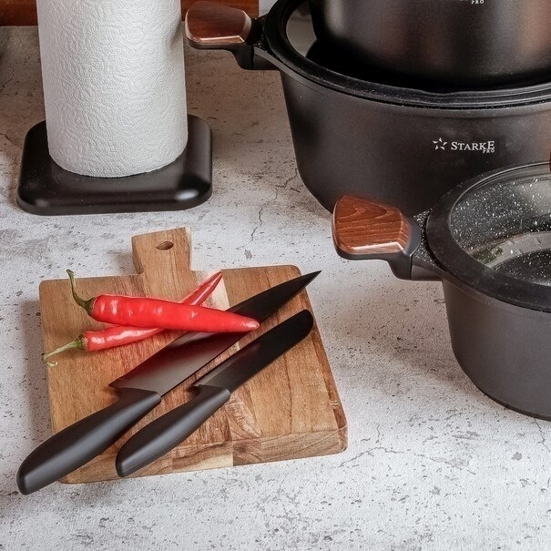 Komplet 2 noży non-stick Tadar Teo II i osłony na ostrza