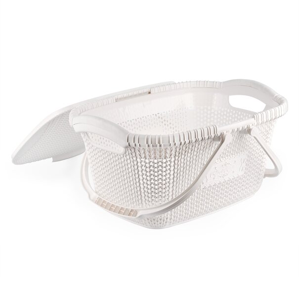 Koszyk Violet House Rattan 32,5 x 47 x 22 cm biały