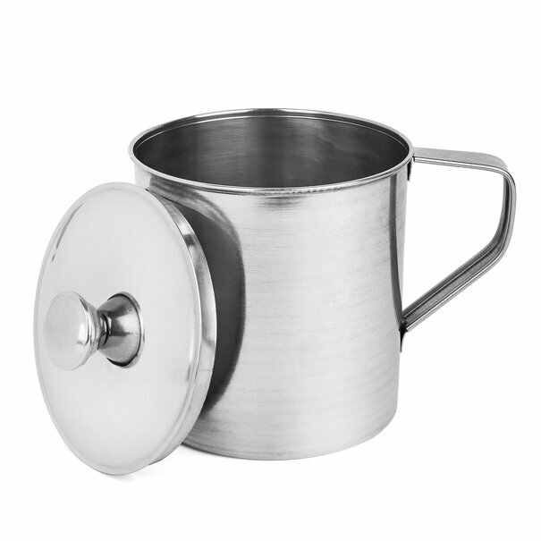 Kubek stalowy z pokrywką Tadar 600 ml