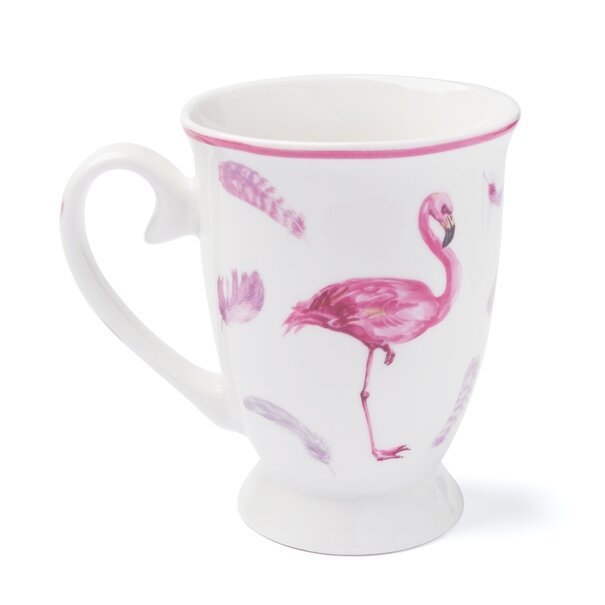 Kubek porcelanowy na n&oacute;żce Tadar Flamingo 320 ml