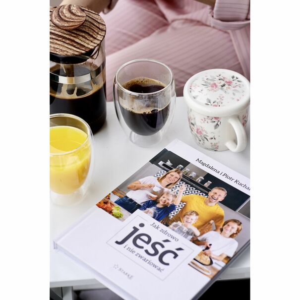 Kubek porcelanowy z zaparzaczem nierdzewnym Tadar R&oacute;życzki 320 ml
