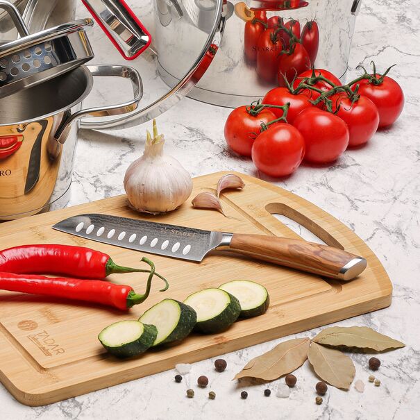 N&oacute;ż Santoku z twardej stali Starke Pro Keiko Yoko 12,5 cm