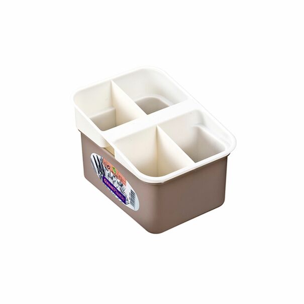 Ociekacz na sztućce 4-komorowy Great Plastic mix kolor&oacute;w