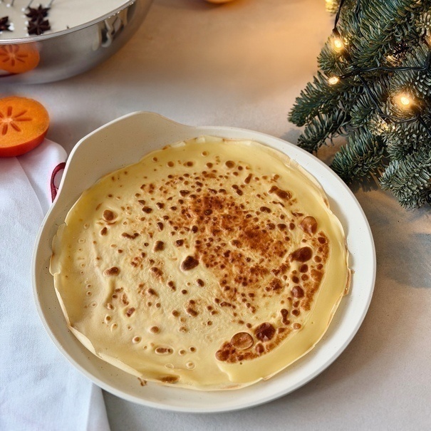 Patelnia do naleśnik&oacute;w indukcyjna Starke Pro Compacti Cream 26 cm bez uchwytu