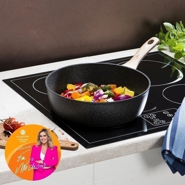 Patelnia granitowa głęboka KonigHOFFER Pescado 28 cm