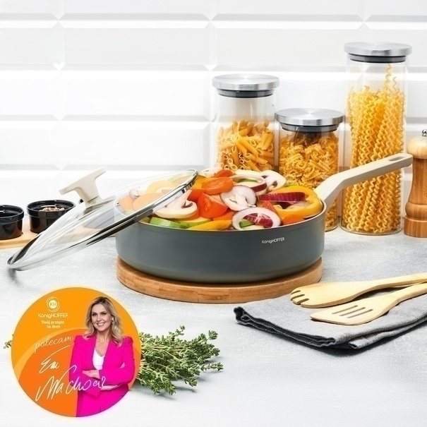 Patelnia na indukcję z pokrywką Konighoffer Pancetta 28 cm