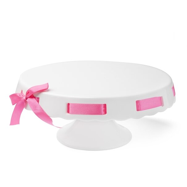 Patera ceramiczna Tadar Wstążka 25,5 x 11 cm okrągła r&oacute;ż