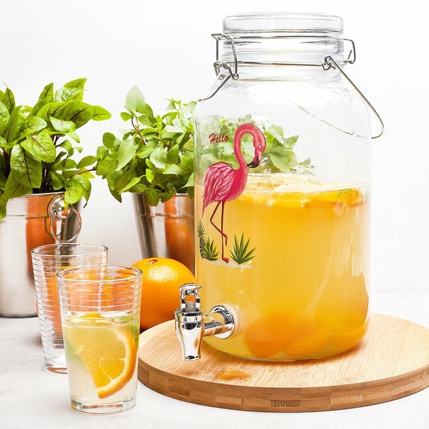 Słoik z kranikiem Tadar Flamingos 4000 ml