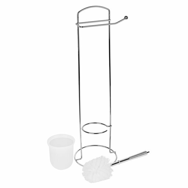 Stojak na papier toaletowy + szczotka do WC Tadar 59 x 16,5 cm