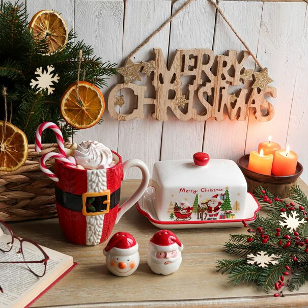 Zawieszka ścienna bożonarodzeniowa Tadar Merry Christmas 29 x 1 x 12,5 cm