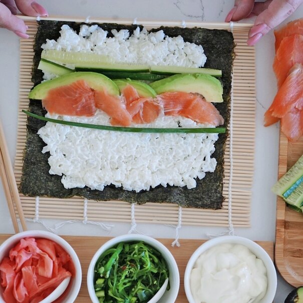 Zestaw do sushi dla 5 os&oacute;b bambusowy Tadar 9 element&oacute;w