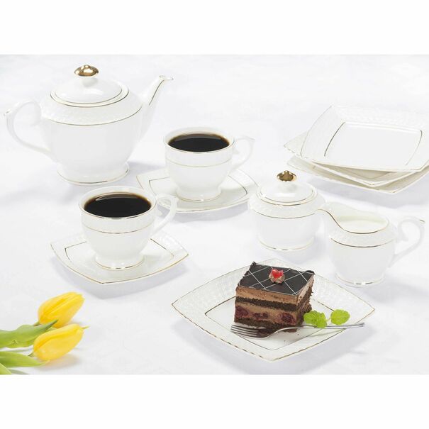Cukiernica i mlecznik Tadar Etiuda porcelana NBC 280 ml/250 ml