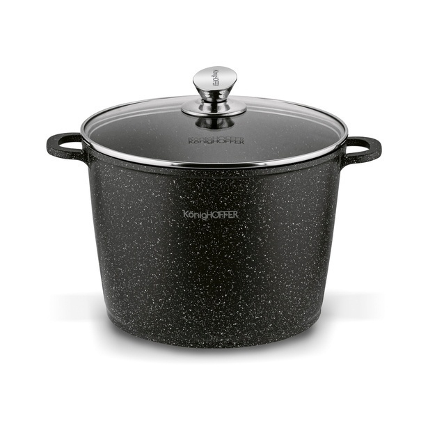 Garnek na indukcję wysoki Konighoffer Pollo 6 l i 2 nakładki