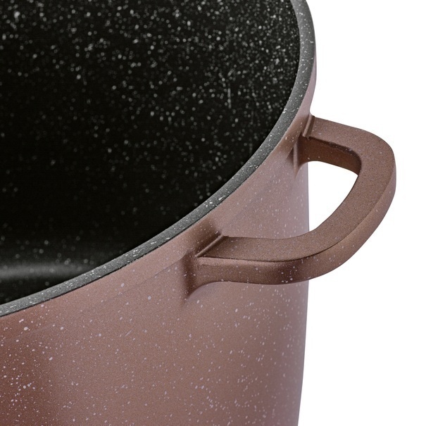 Garnek na indukcję wysoki Konighoffer Pollo Rose Gold 10 l i 2 nakładki