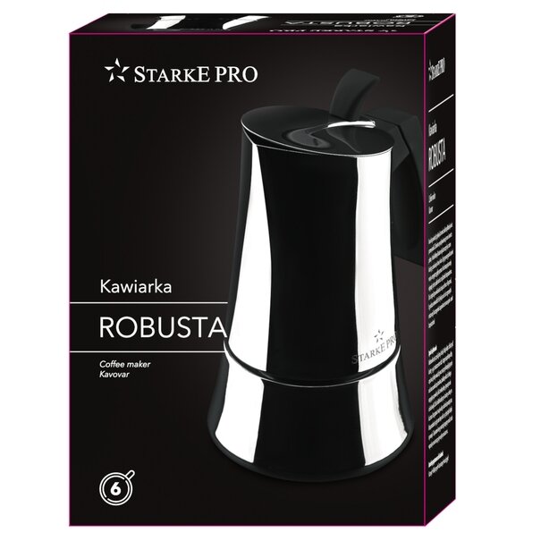 Kawiarka nierdzewna Starke Pro Robusta 6 filiżanek