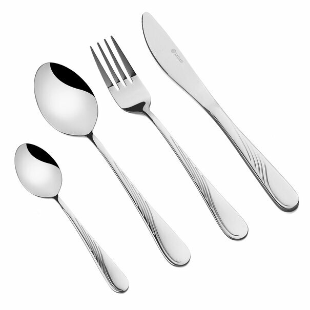 Komplet sztućc&oacute;w w sk&oacute;rzanej walizce Tadar Amazon 72 elementy