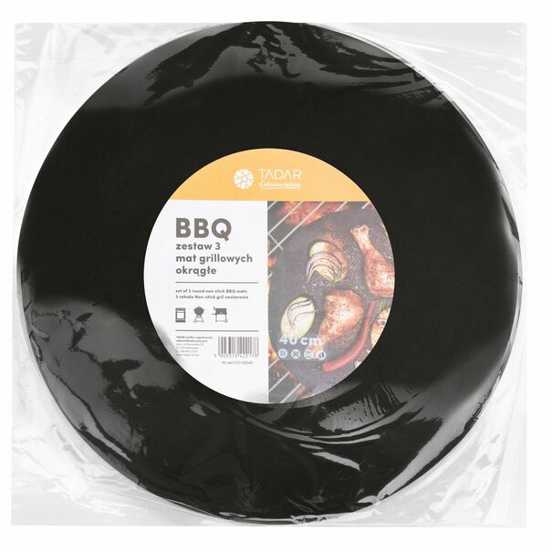 Maty grillowe Tadar BBQ 40 cm okrągłe 3 sztuki