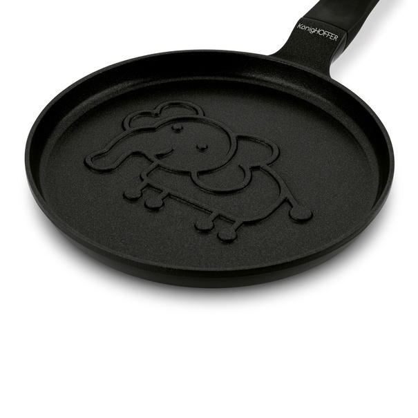 Patelnia na indukcję do naleśnik&oacute;w i plack&oacute;w Konighoffer Słoń 18 cm
