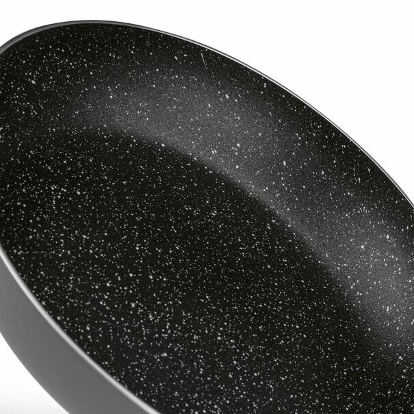 Patelnia na indukcję nieprzywierająca Tadar Amarantina Grey Marble 18 cm