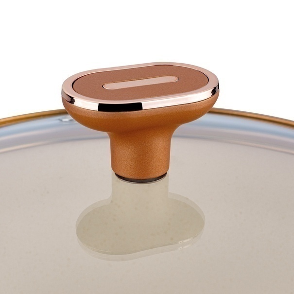 Zestaw garnk&oacute;w na indukcję Starke Pro Texture Copper 10 element&oacute;w