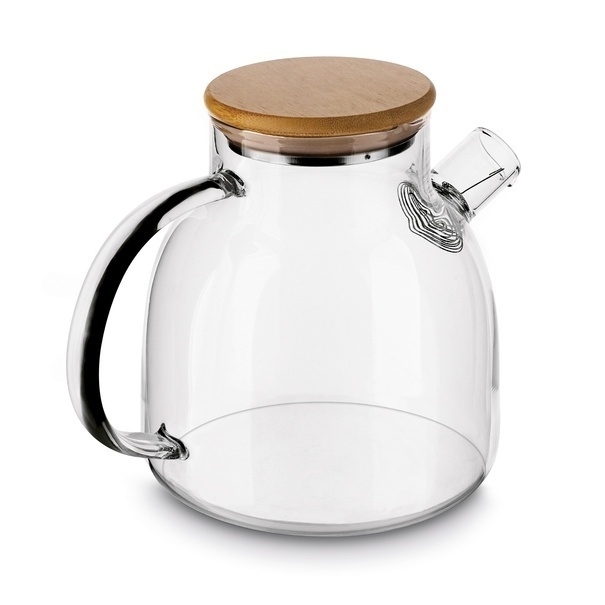 Dzbanek szklany ze spiralą i podgrzewaczem ceramicznym Tadar Nexo 1,3 l