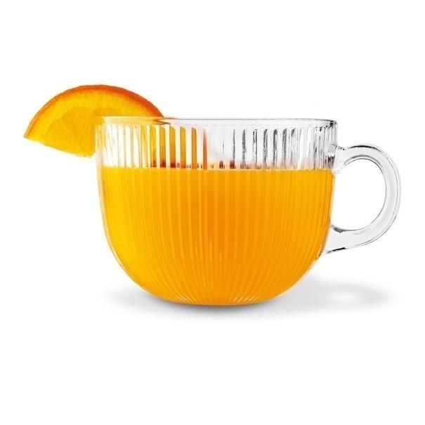 Kubki szklane Tadar Jumbo Paski 450 ml 6 sztuk