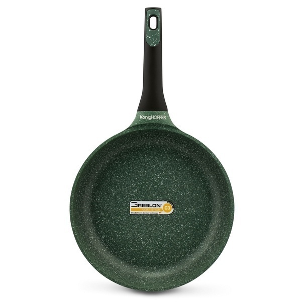 Patelnia granitowa na indukcję Konighoffer Green Husk 28 cm