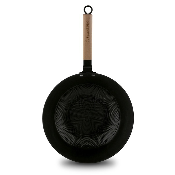 Patelnia WOK żeliwna emaliowana Starke Pro Hanoi 30 cm