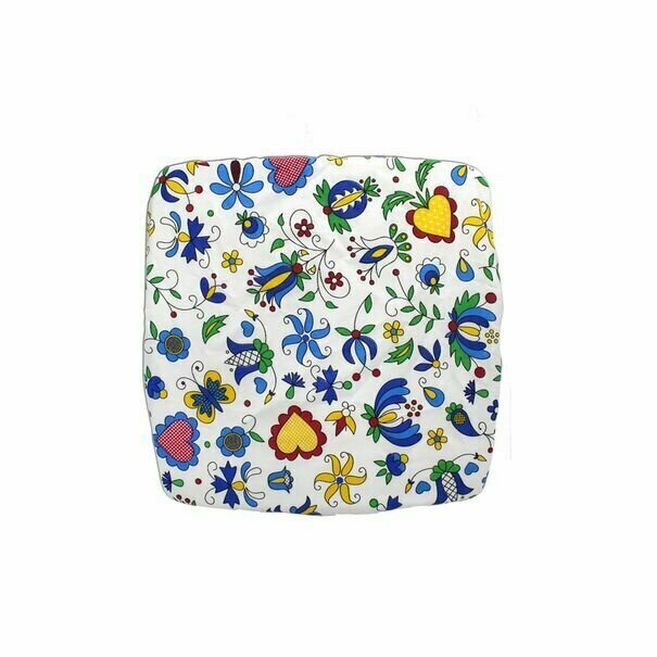Poduszka na krzesła lub taboret Gomer 30 x 2,5 cm kwadratowa mix wzor&oacute;w