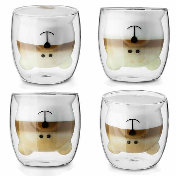 Szklanki termiczne do kawy i herbaty Tadar Sublime Miś 250 ml 2 szt.