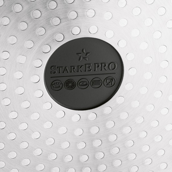 Zestaw garnk&oacute;w na indukcję Starke Pro Texture Grey 10 element&oacute;w