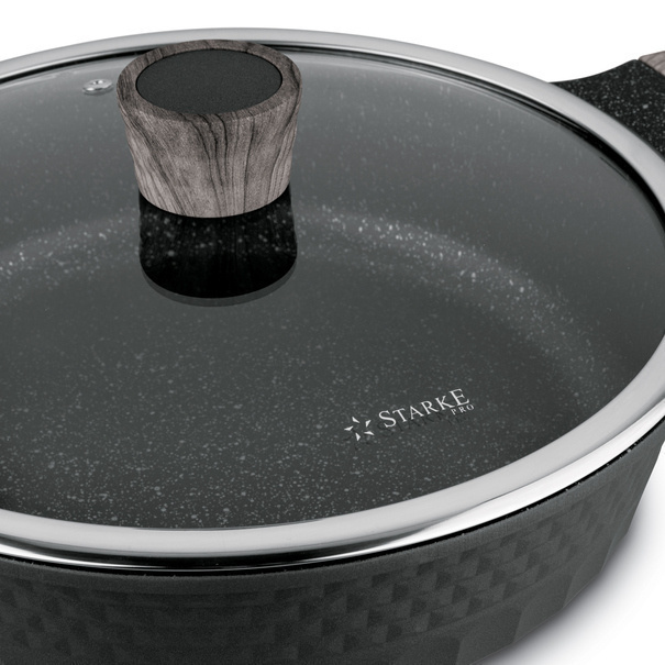 Zestaw garnk&oacute;w na indukcję z powłoką marmurową Starke Pro Embossed 10 element&oacute;w
