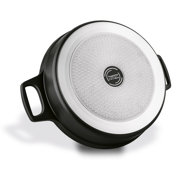 Patelnia aluminiowa na indukcję kr&oacute;tkie uchwyty Konighoffer Vitello 32 cm