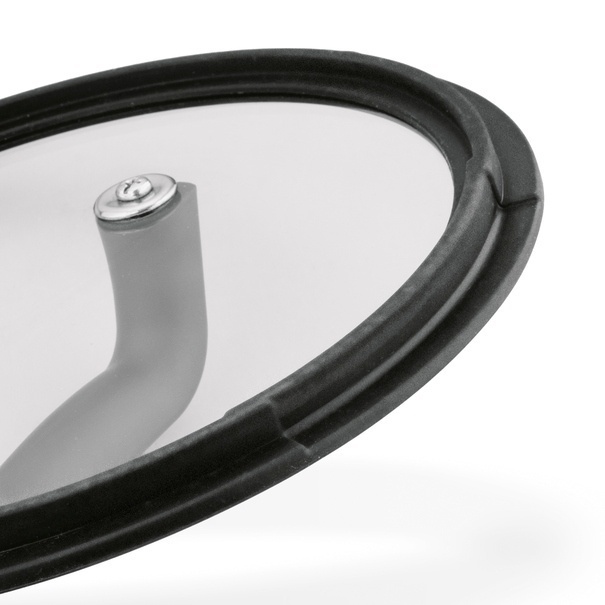 Patelnia nierdzewna non-stick z pokrywką Starke Pro Rigor 24 cm