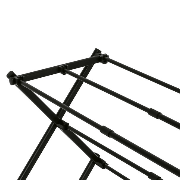 Suszarka na pranie pionowa teleskopowa Konighoffer Cortina 77.5 x 28 x 95 cm czarna