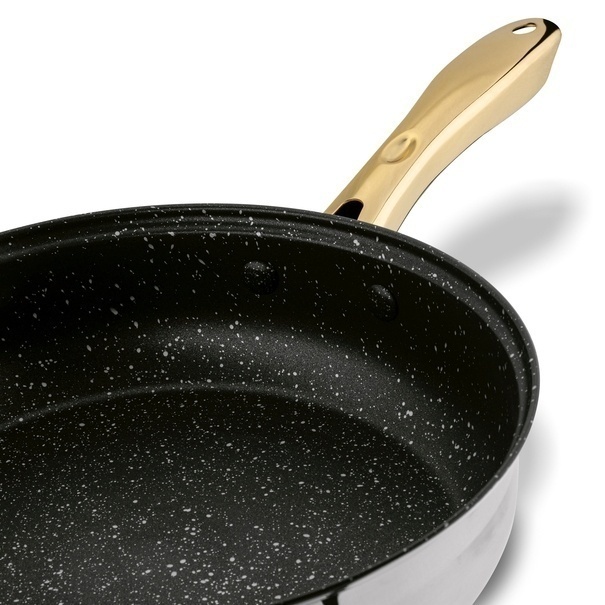 Zestaw garnk&oacute;w nierdzewnych Konighoffer Faro Gold 12 element&oacute;w