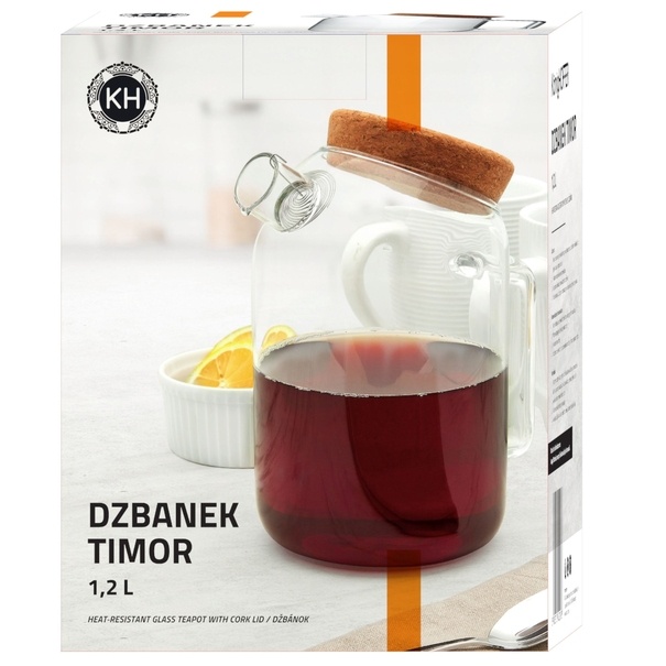 Dzbanek szklany ze spiralą filtrującą Konighoffer Timor 1,2 l