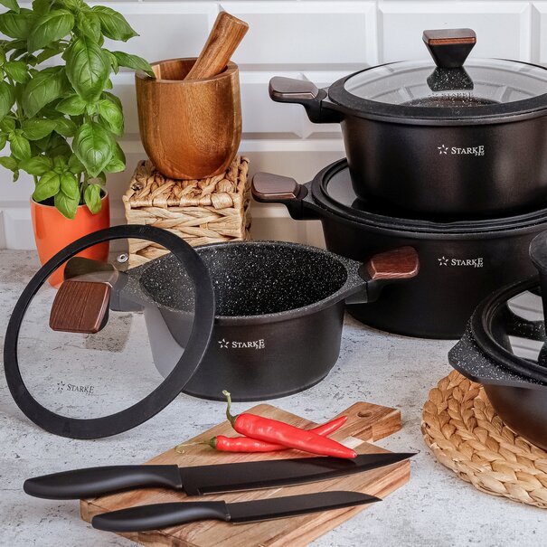 Komplet 2 noży non-stick Tadar Teo II i osłony na ostrza