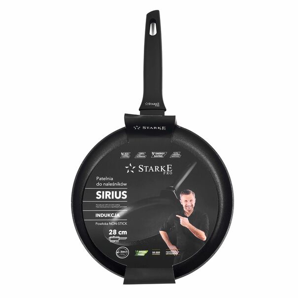 Patelnia do naleśnik&oacute;w na indukcję non-stick Starke Pro Sirius 28 cm